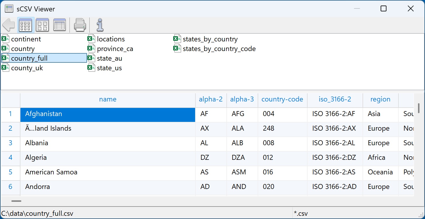 Secure Utilities sCSV Viewer